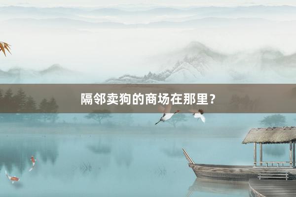 隔邻卖狗的商场在那里？